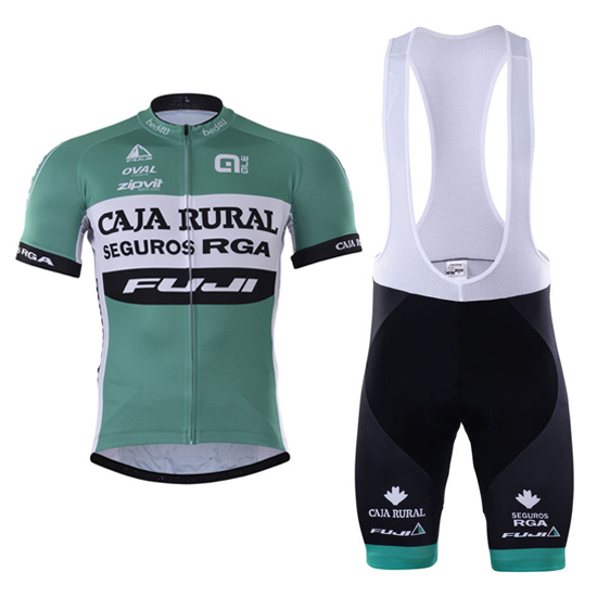 2017 Maillot Caja Rural Tirantes Mangas Cortas verde